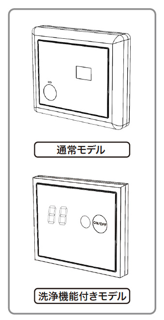 ミラバスの操作リモコン解説図