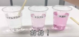 ミラブルとミラブルplusの塩素除去実験の結果